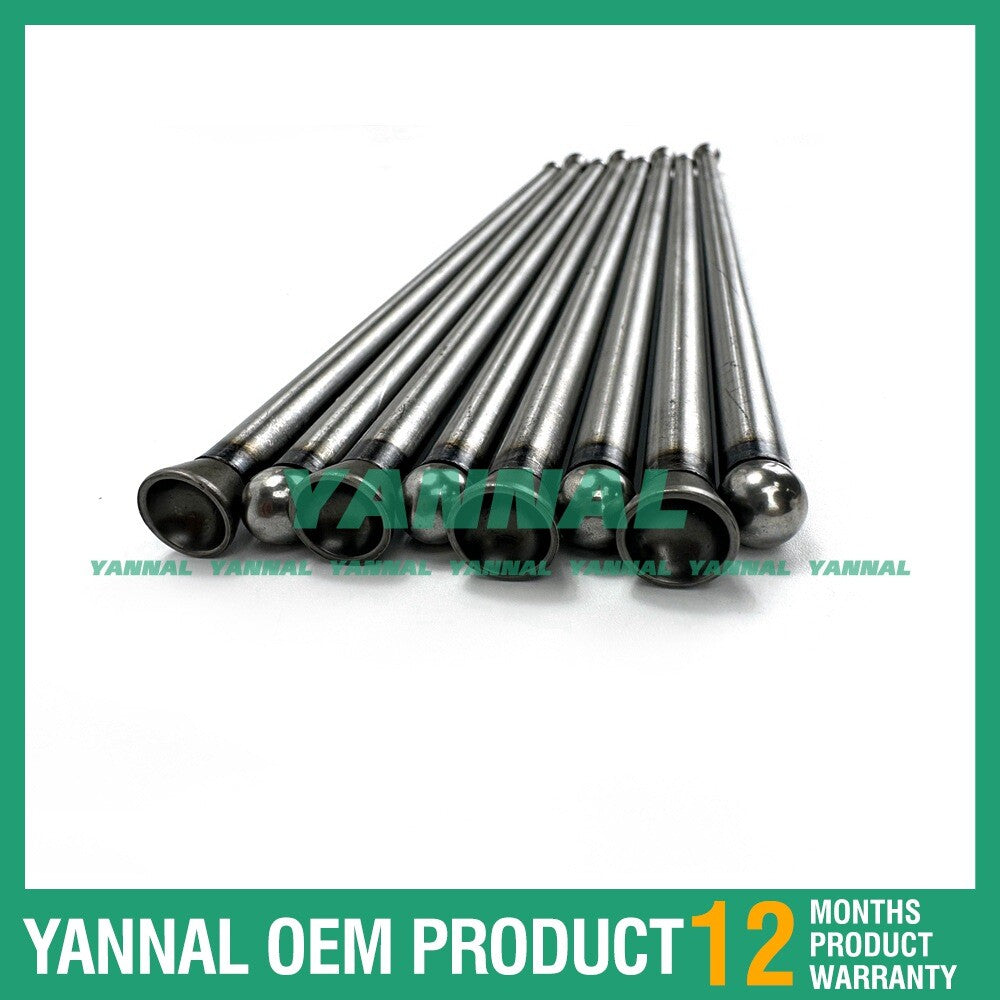 8-piece valve pushrod for Mitsubishi S4K tracked excavator engines