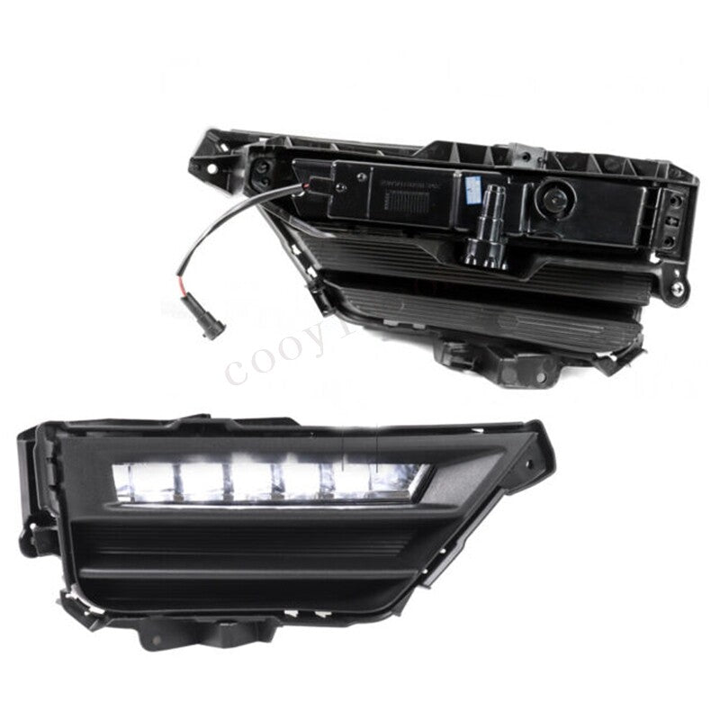 Suitable for Honda CR-V 2020 - 2021 Bumper LED Rectangular Fog Light Strip Bezel + Wiring Harness