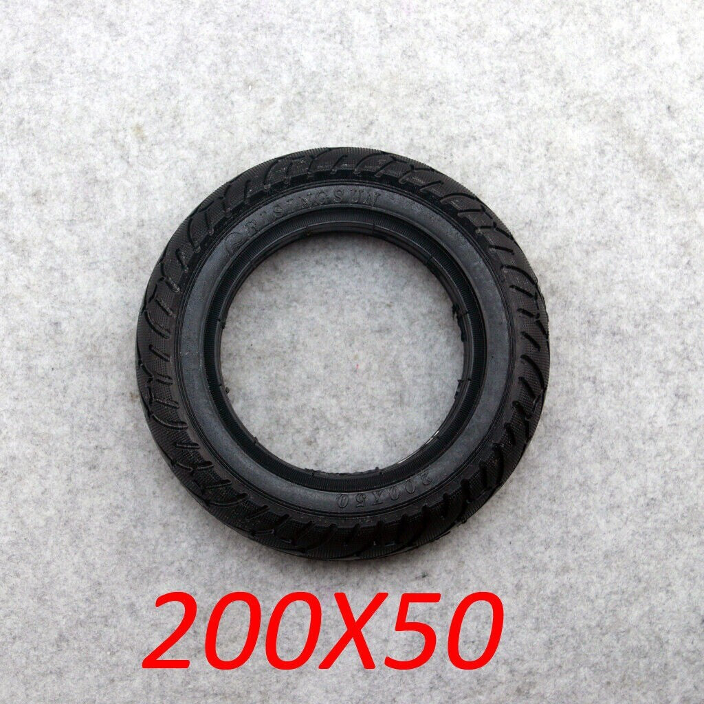 Motorcycle 200x50 Solid Tubeless Wheel Tire Razor Electric Scooter