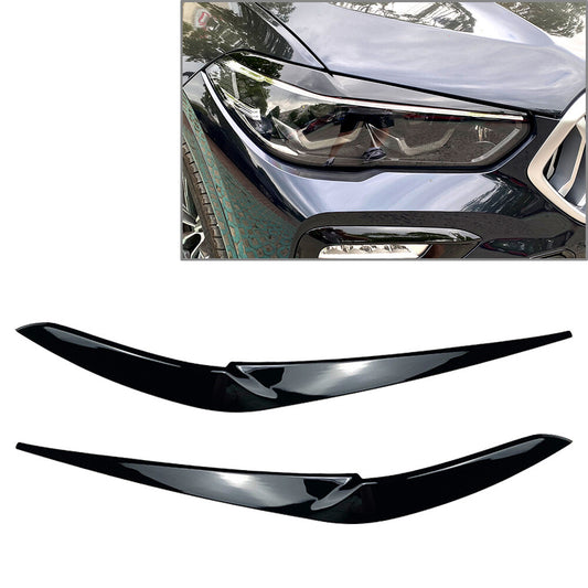 Front Fog Light Lamp Eyebrow Cover Trim for BMW X5 2018-2022 for BMW X6 19-22