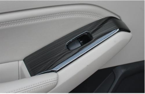 for Nissan Altima 2019-2022 Black Titanium Window Lock Lift Panel Frame Trim 4