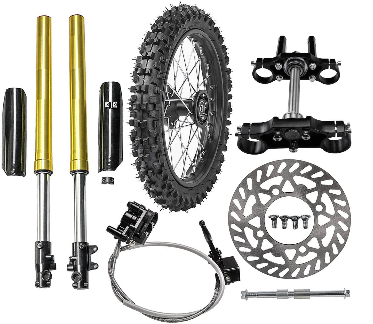 29-inch fork + 19-inch wheels 70/100-19 suitable for pit bikes, off-road Apollo 150cc 200cc