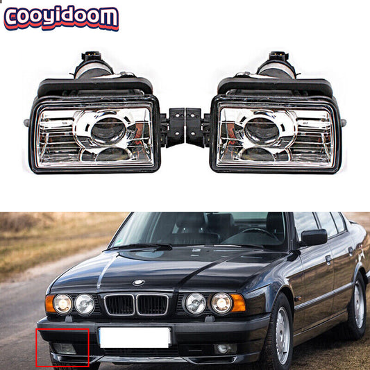 Pair For 1988-1995 for BMW 5 E34 Front bumper fog light daytime running light
