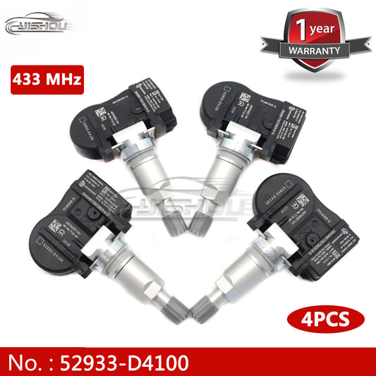 4-pack 52933-d4100 Tire Pressure Monitoring Sensors for Hyundai and for Kia TPMS