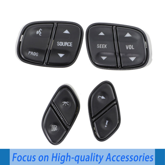 4PCS Steering Wheel Switch Control Buttons for GMC Silverado for Chevrolet for Sierra
