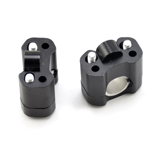 28mm22mm Universal Black Handlebar Riser Mount Clamp Fat Bar Taper Dirt Bike