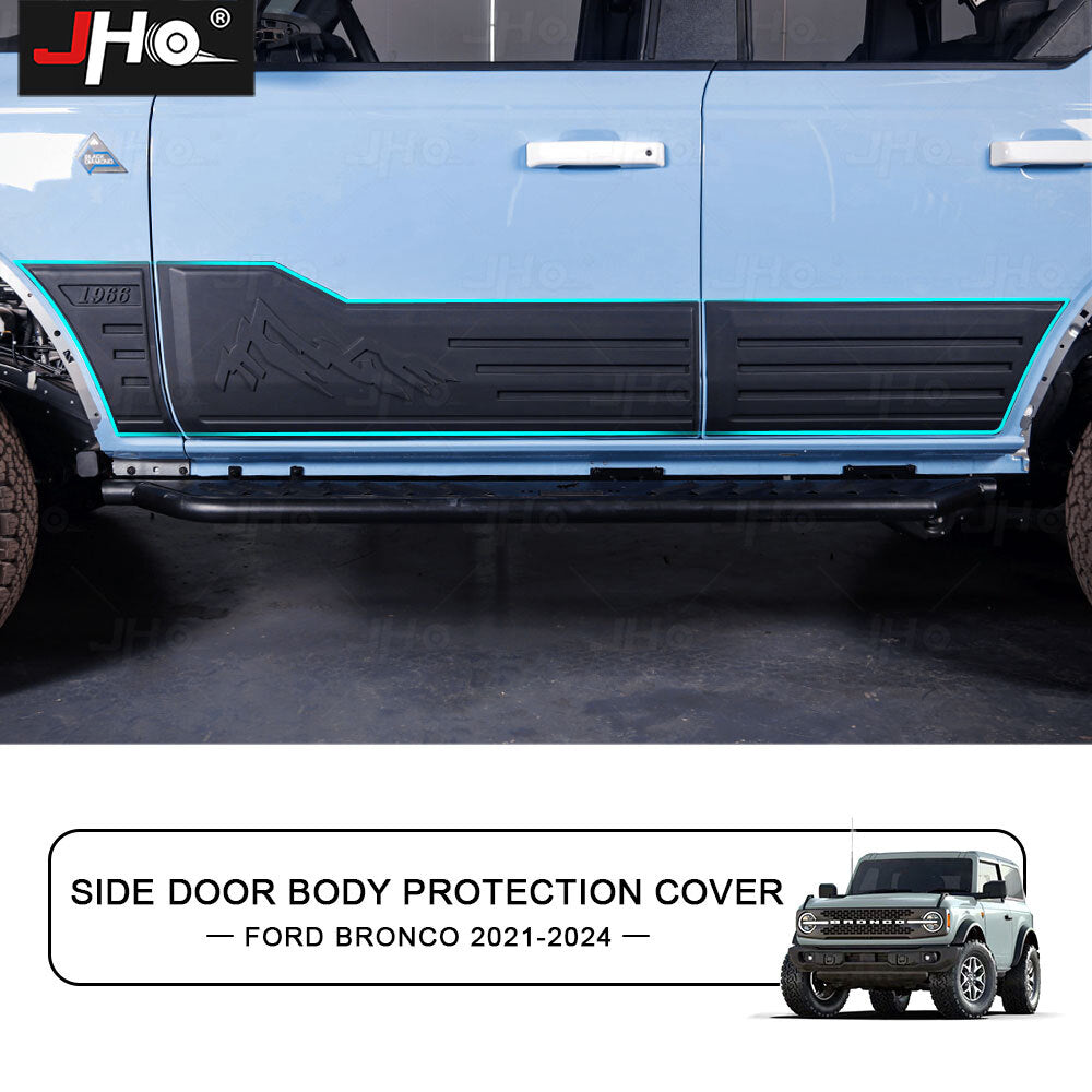 Door Body Side Fender Cover Trim Body Guard Molding Cover for Ford Bronco 2021+