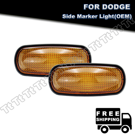 Original Equipment Manufacturer Side Marker Light Housing Amber Lens for 2003-2009 Dodoge for Ram 2500HD 3500HD
