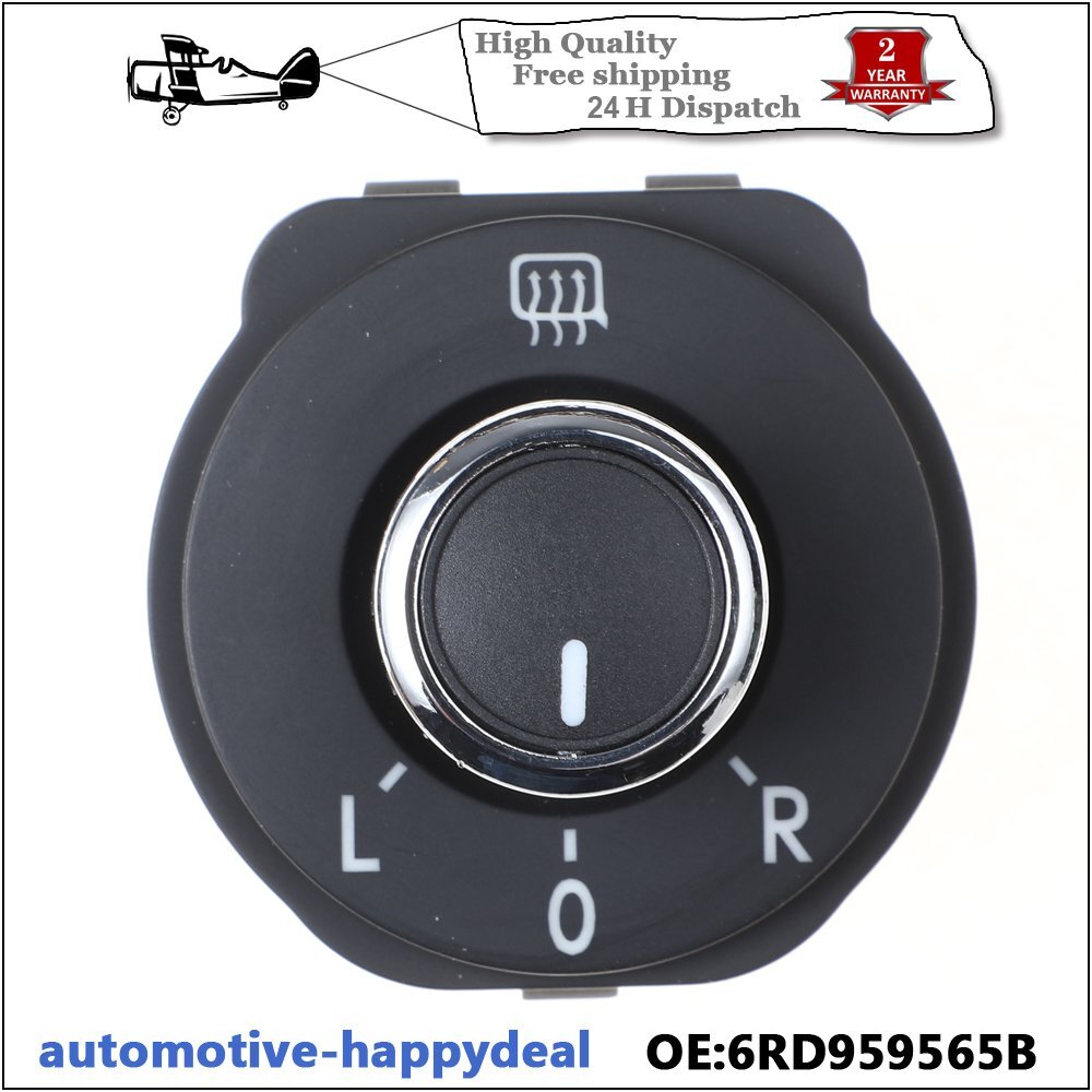 Rearview Mirror Adjust Knob Button Switch for VW POLO 6R 6C HATCBACK