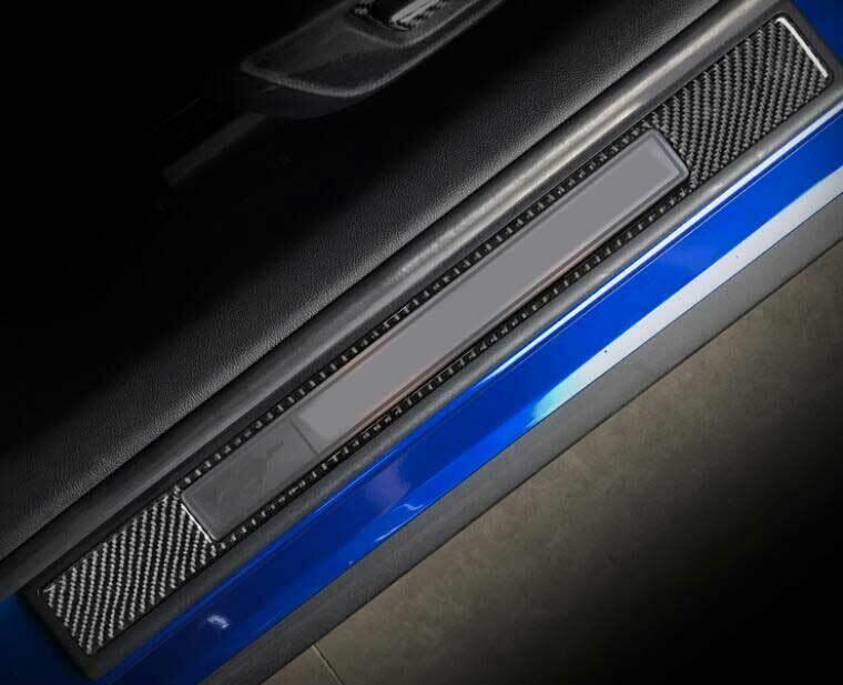 for Ford for Mustang 2015-2022 Real Carbon Fiber Outer Threshold Bar Door Sill Plate