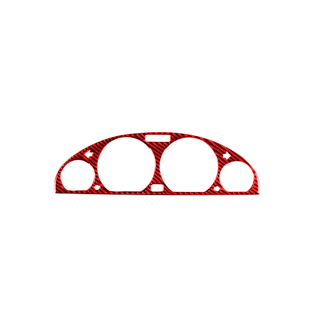 Red carbon fiber musical instrument interior sticker decoration for BMW 3 Series E46 1998-05