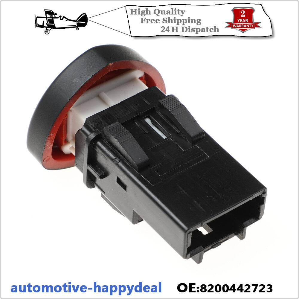 2X HAZARD WARNING LIGHT EMERGENCY SWITCH BUTTON for RENAULT CLIO 8200634256