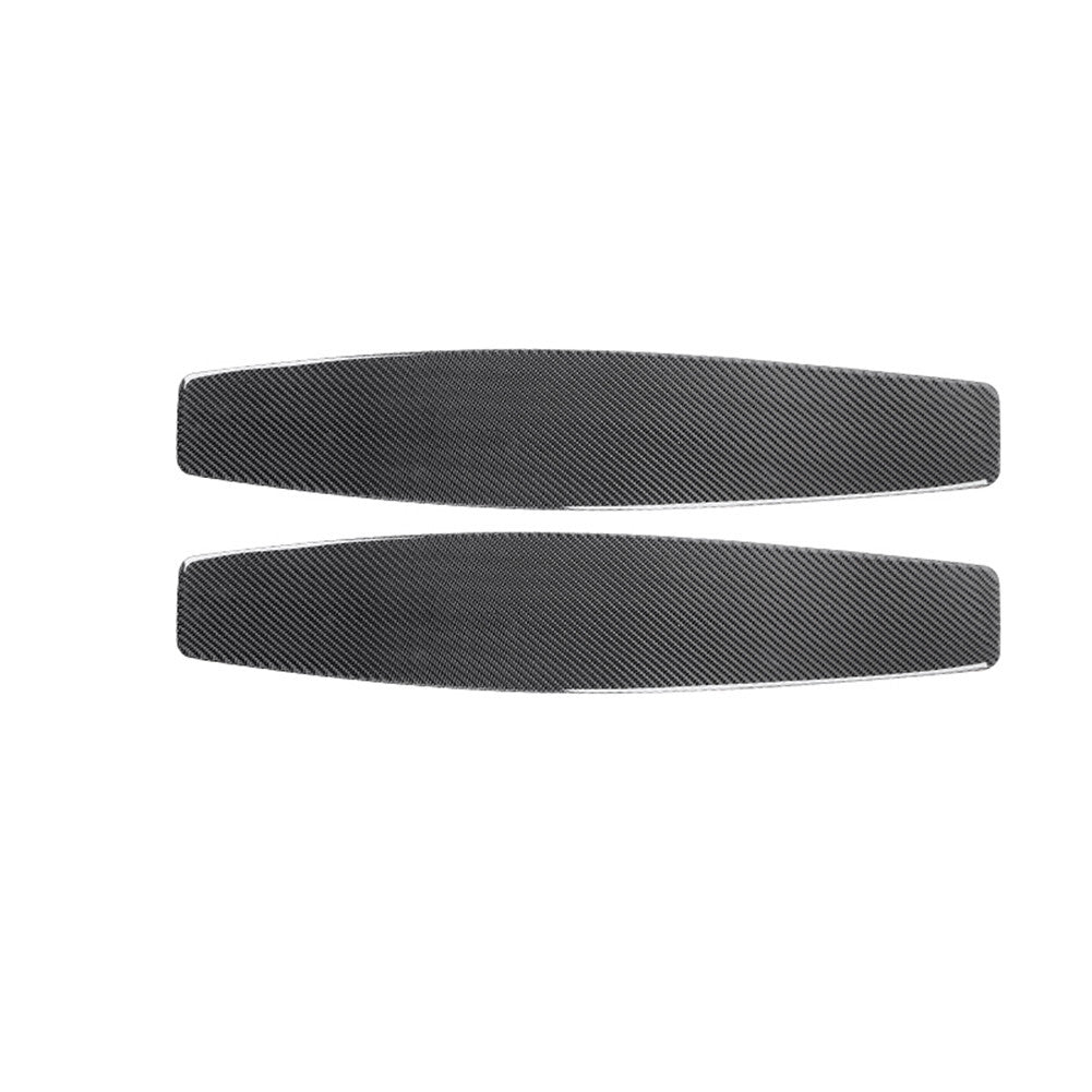 2 x carbon fiber front for seat rear panel trim for Porsche Taycan 2019-2022