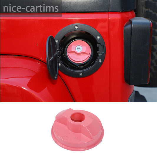 Pink ABS Inner Fuel Tank Cap Door Gas Filler Cover for Jeep for Wrangler JK JL 2007+