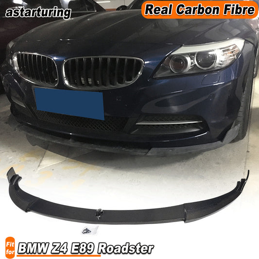 Fit for BMW Z4 E89 Roadster 2009-13 Front Bumper Lip Chin Splitter Carbon Fiber