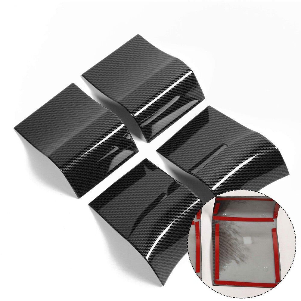 Carbon Fiber Interior Door Handle Panel Cover Trim Bezel for Ford F150 2015-2020