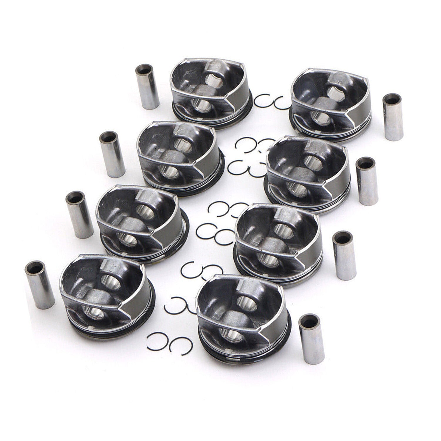 8pc Pistons  Rings Kit for Porsche for Cayenne for Panamera S GTS 4.8L V8 957 970