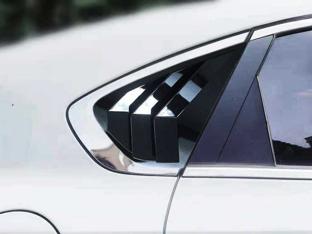 2019-2022 for Kia Forte K3 Glossy Black Side Vent Window Scoop Louver Cover Trim