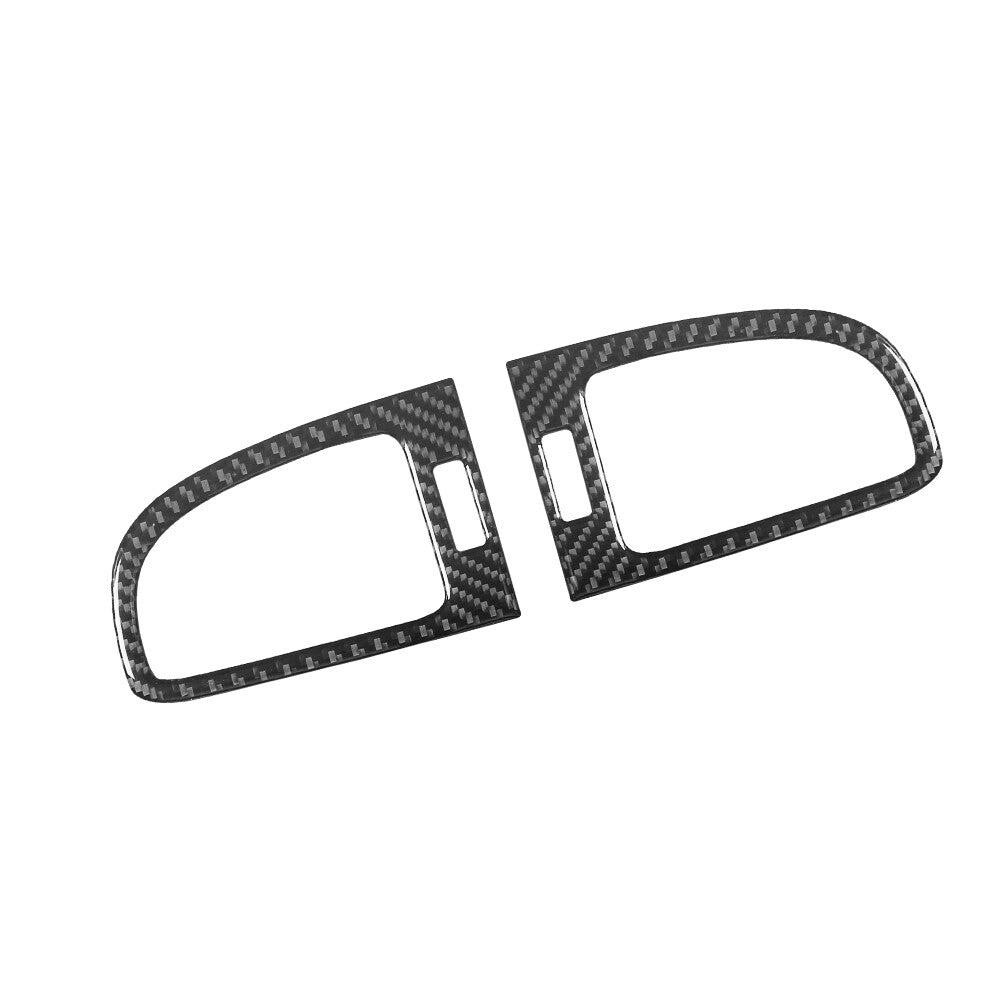 2Pcs Carbon Fiber Air Vent Cover Trim For Silverado/tahoe/ for sierra 2007-2014