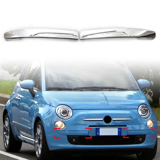 For 2007-2015 2009 2008 2010 2012 for Fiat 500 735455057 Front Bumper Moulding Trim
