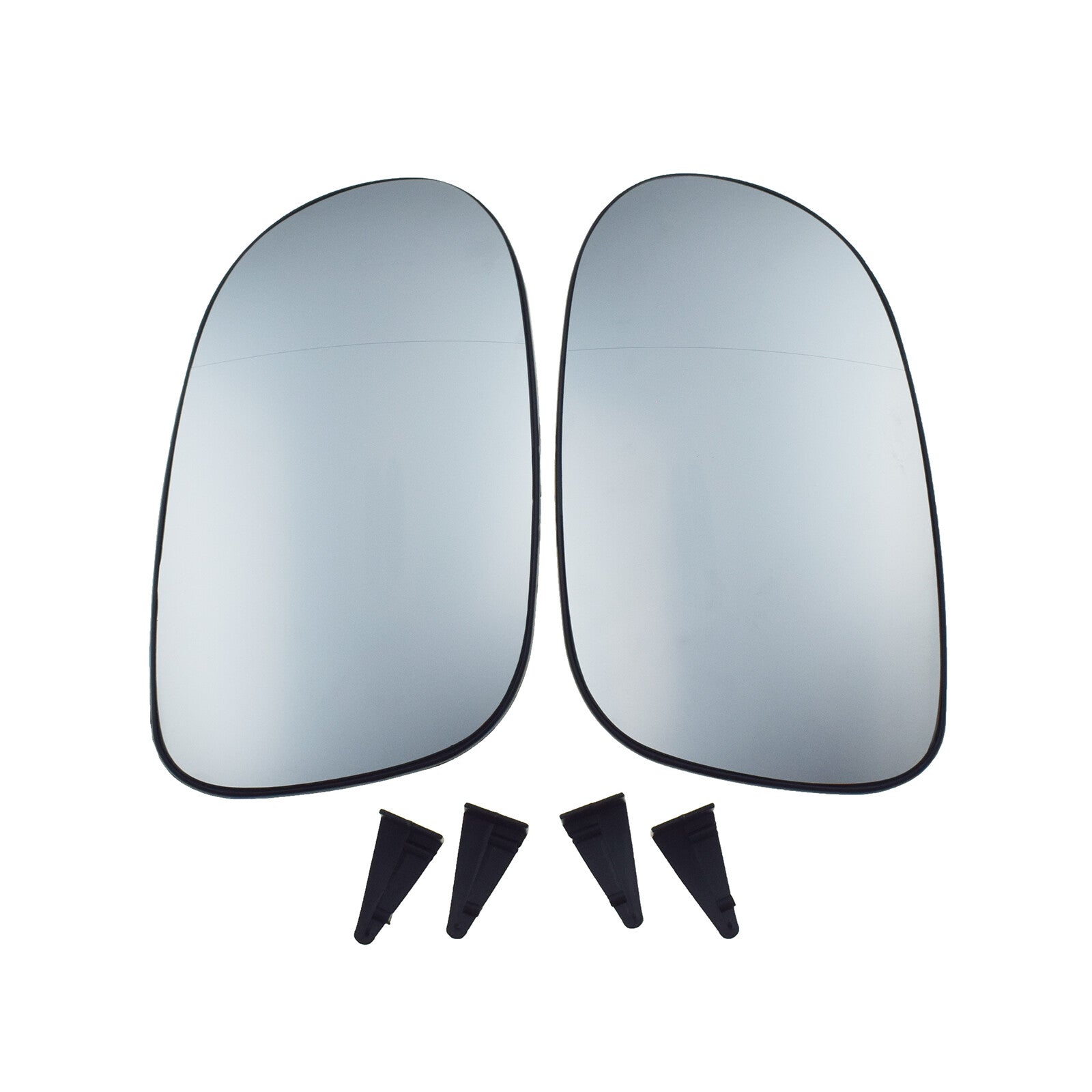 2Pcs Left Right Side Mirror Glass Heated W/ Backing for Mercedes-Benz CLK55