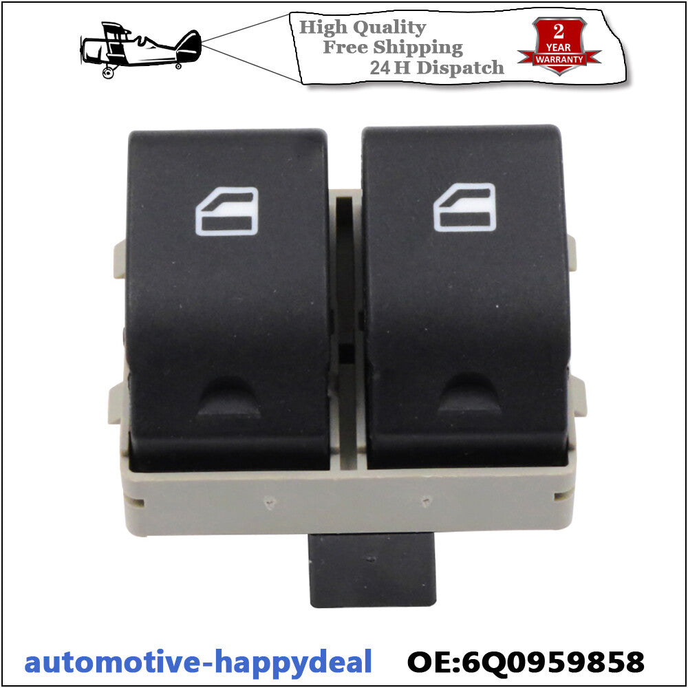 DOUBLE ELECTRIC WINDOW SWITCH BUTTON FRONT RIGHT for SEAT IBIZA for VW POLO FOX