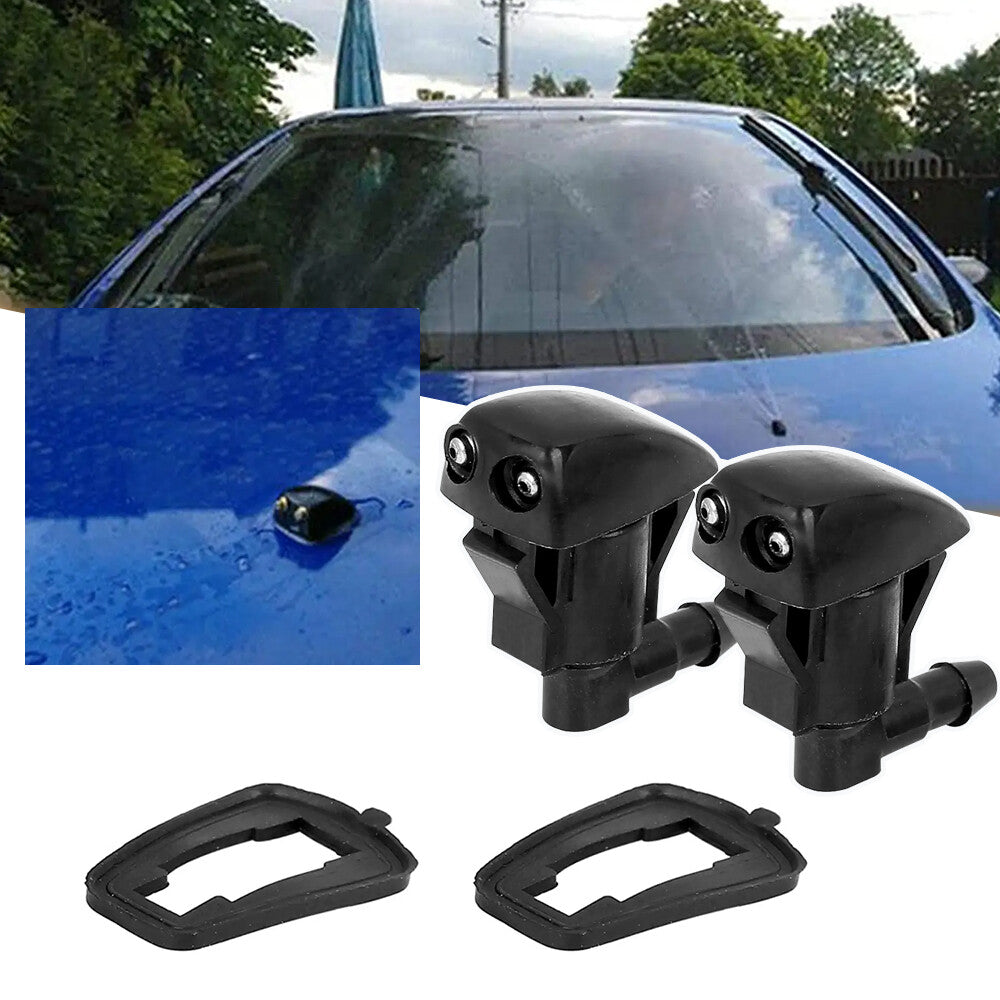 2x Dual Holes Adjustable Car Windshield Washer Nozzle for Honda Water Jet Nozzle