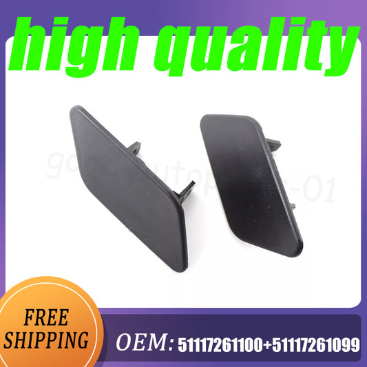 2-Pack Anti-Collision Headlight Washing Machine Cover for BMW X3 F2511-14 51117261099/100