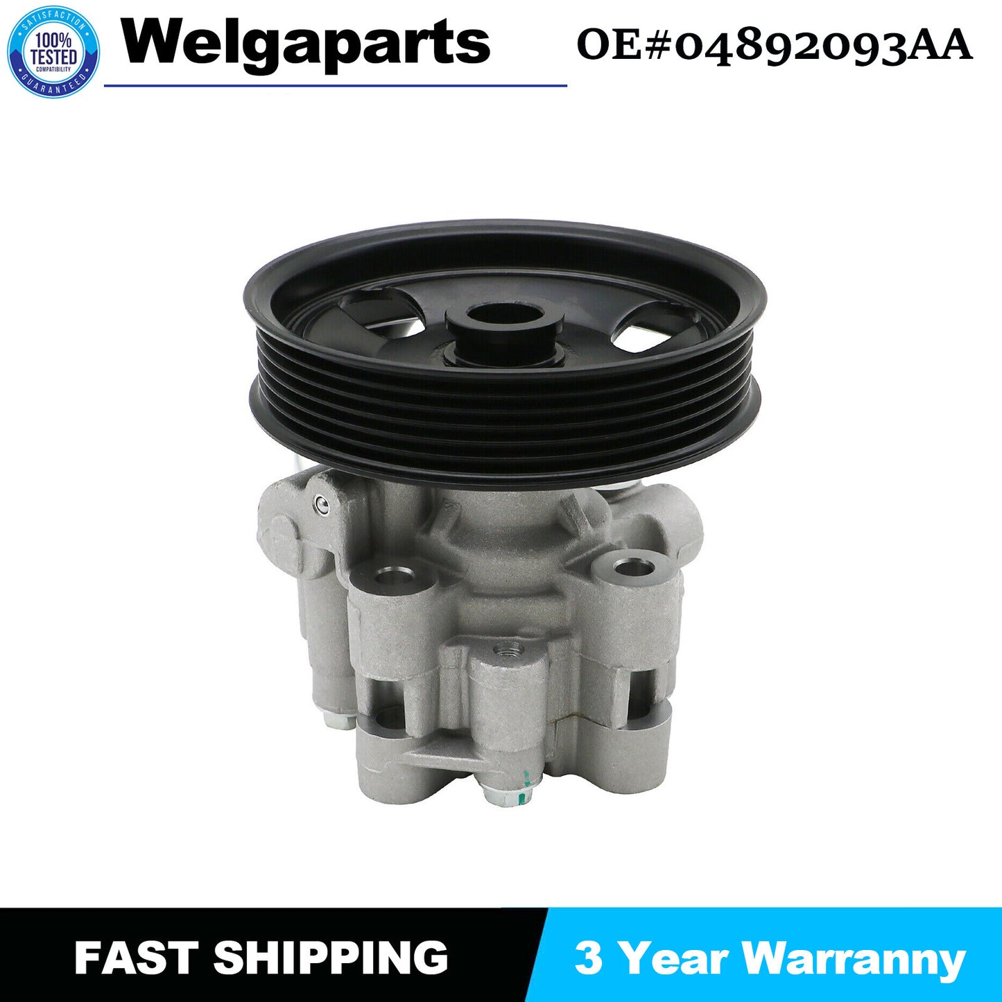 1PC for Dodge for Chrysler Aluminum New Power Steering Pump  Pulley 04892093AA