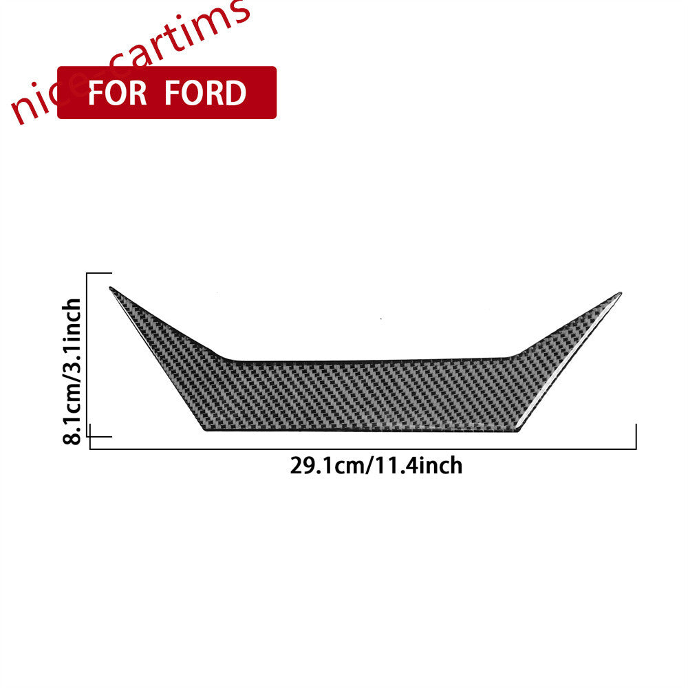 for Ford F150 2009-2014 Steering Wheel Upper Panel Trim Carbon Fiber Accessories