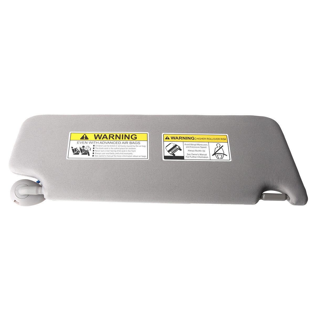 1X Gray Left Driver Side Sun Visor Assembly W/ Mirror For 2016-2022 for Honda Pilot