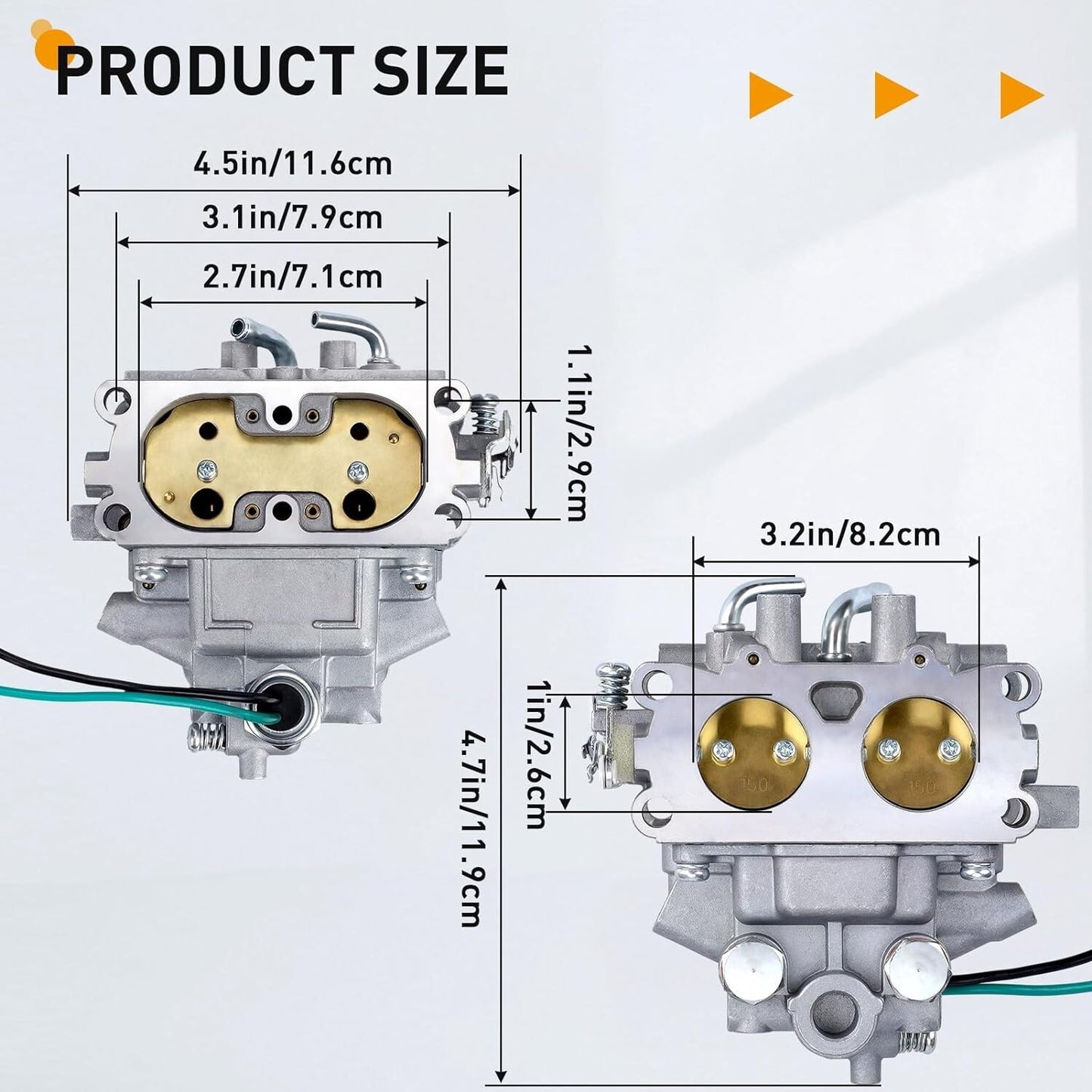 Carburetor for Kawasaki FH601V 4-Cycle Engine15003-7041 15003-7077 with Gaskets