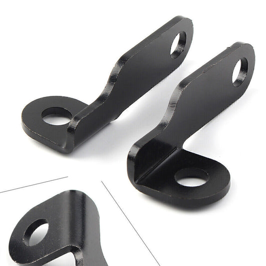 for Harley Motorcycle Fork Clamp Turn Signal Light Mount Bracket Holder Black 2X