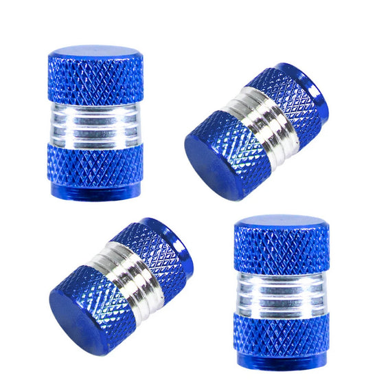 4-piece car tire valve cover rod air dust cover, dustproof and rustproof, light blue, suitable for VW .