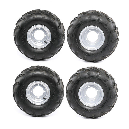 4-piece all-terrain vehicle tire set, 16x8-7 tires, rims, 4 studs, 110mm, 7-inch wheels, Taodao go-kart four-wheel set, 125cc.