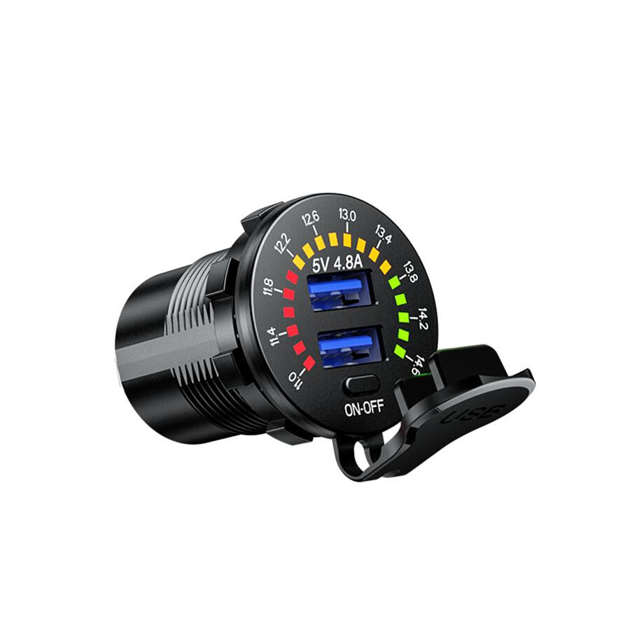 5v 4.8A Car Cigarette Lighter Socket Dual USB Port Fast Charger Power Adapter