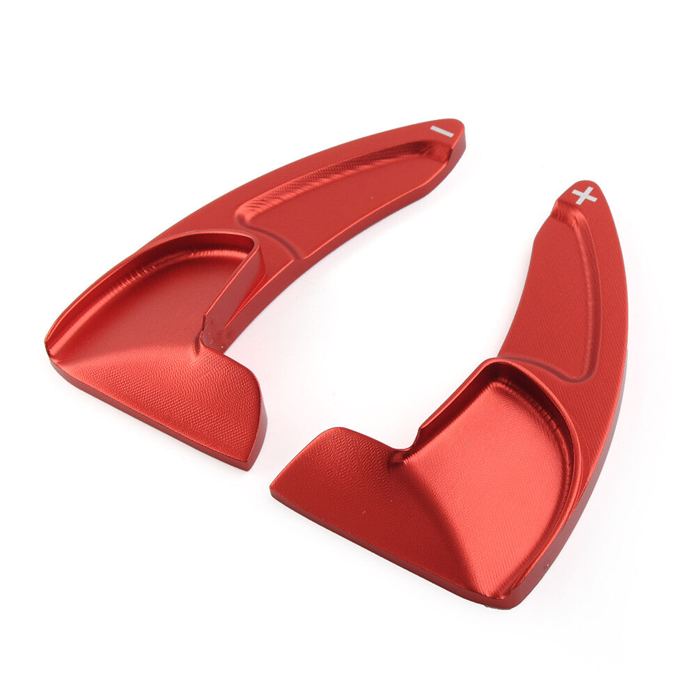 Fit for Dodge for Jeep for Chrysler Steering Wheel Shift Paddle Shifter Extension Red 2PCS