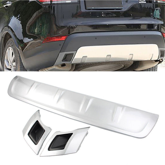 Silver Rear Bumper Protector Cover Plate Fit for Land Rover Discovery 2017-2021 2018