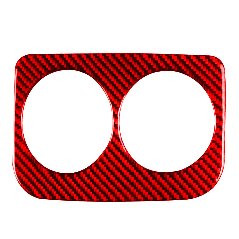 Red Rear Water Cup Holder Panel Cover Trim for Subaru WRX STI 2015-2021