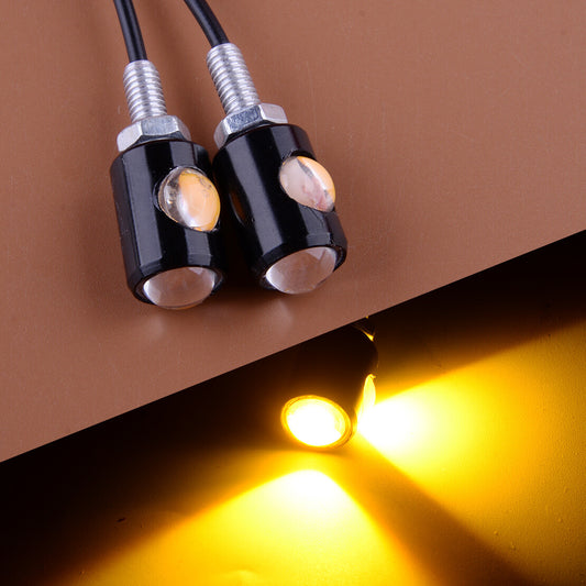 2-Piece for Mini Bolt LED Motorcycle Turn Signal Indicator Flashing License Plate Light