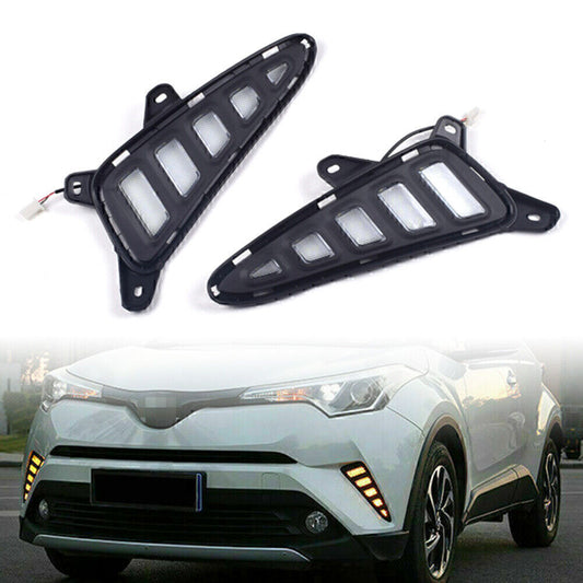 DRL Daytime Running Light Turn Signal Lamp 3 Colors for Toyota CHR C-HR 2017-20