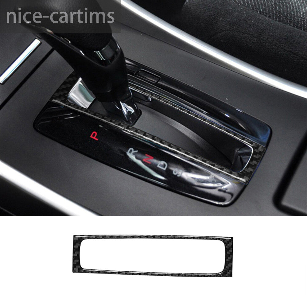 Carbon Fiber Central Control Gear Shift Box Trim Fit for Honda Accord 2013-2017