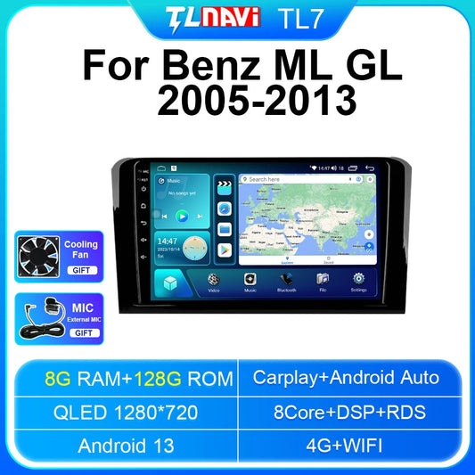 for BENZ ML320 ML350 W164 GL 2005-2013 Multimedia Car GPS Radio Stereo Player 4G