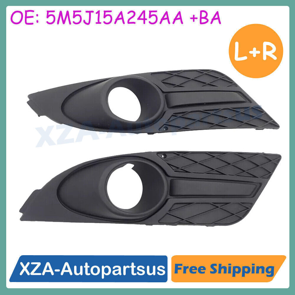 Pair Front Bumper Fog Light Lamp Cover Trim Bezel for Ford Focus 2007-2008 New