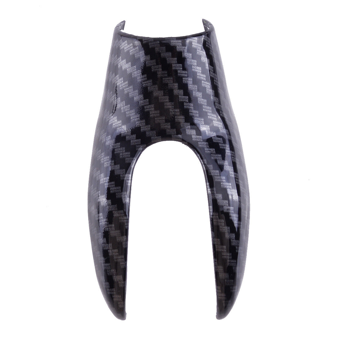 2Pc Carbon Fiber ABS Gear Shift Knob Cover Fit for Ford Escape Kuga 2013-19