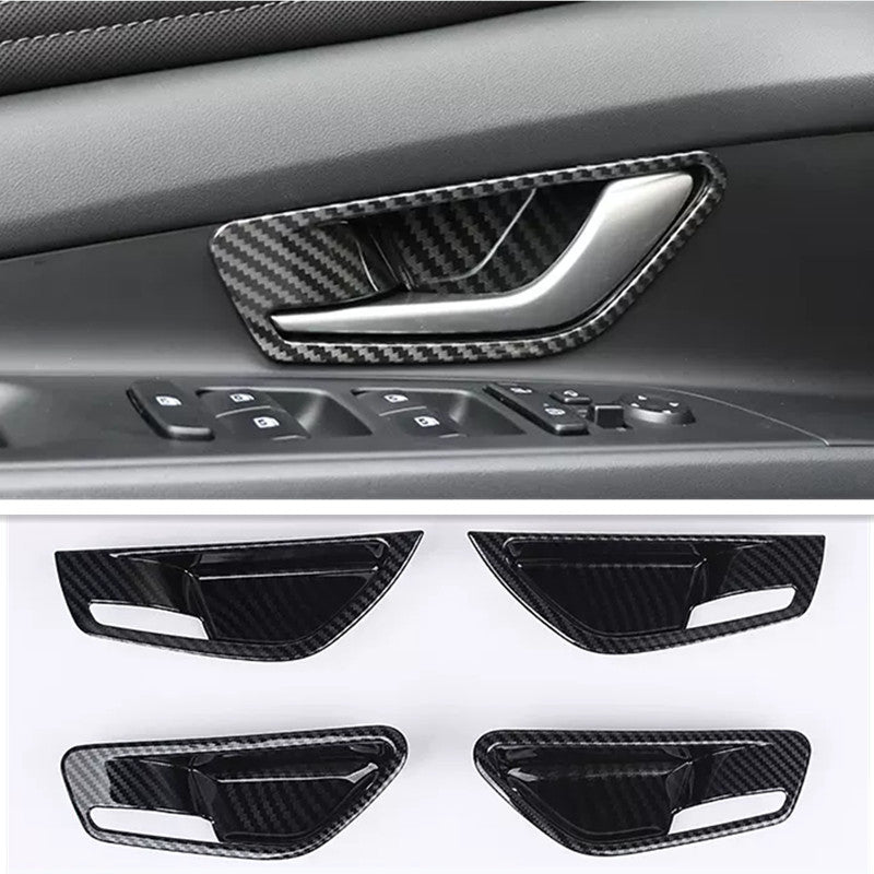 Carbon fiber interior door handle cup cover trim for Hyundai for Elantra 2021 - 2023