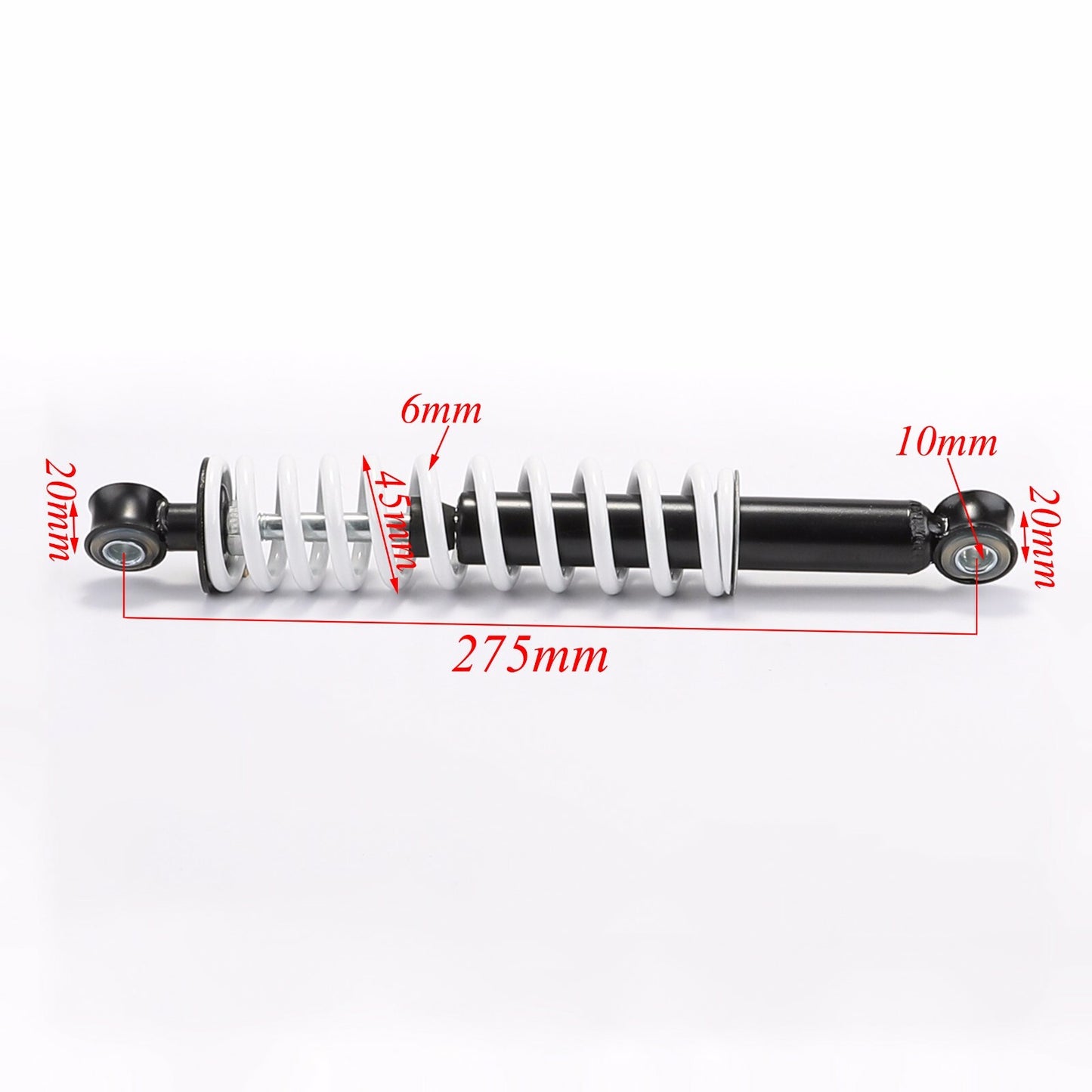 A pair of 11-inch 275mm front shock absorbers for all-terrain vehicle go-karts, cooler for Taodao SunL