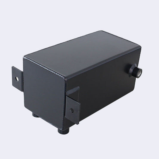 4L Oil Catch Can Fuel Surge Tank 6AN Port Sturdy Lightweight Aluminum Black