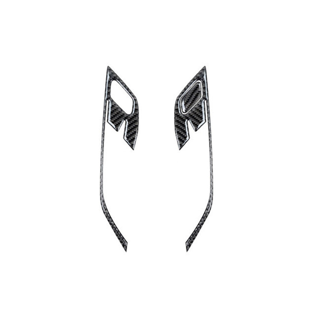 3Pcs Carbon Fiber Interior Front Door Handle Cover Trim for BMW X1 F48 2016-2018