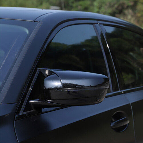 for BMW 5 Series 18-2023 ABS Black Ox Horn Rear View Side Door Mirror Cover Trim